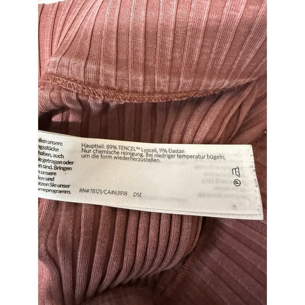 Eileen Fisher Ribbed Tencel Cropped Straight Leg Pants Terracotta XS Women’s - Picture 6 of 14